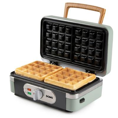DOMO SANDWICH-WAFFLE-GRILL 3-IN-1 Wafelijzer Saliegroen