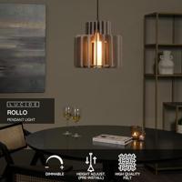 Lucide ROLLO - Hanglamp - 1xE27 - Taupe - thumbnail