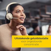 Evolve2 65 MS Mono Beige - Bluetooth Headset - op oor - omkeerbaar - Bluetooth - draadloos - USB-A - thumbnail