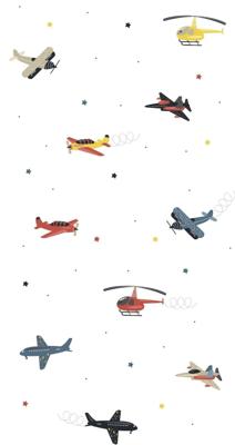 Noordwand Kids Walls Behang met vliegtuigen en helikopters - 45819