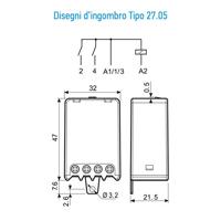 Finder 27.05.8.230.0000 Stroomstootschakelaar Inbouw 2x NO 230 V/AC 10 A 2300 VA 1 stuk(s) - thumbnail