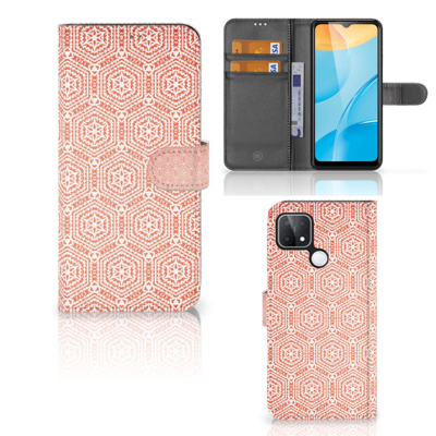 OPPO A15 | Telefoon Hoesje | Pattern Orange OPPO A15 | Telefoon Hoesje | Pattern Orange