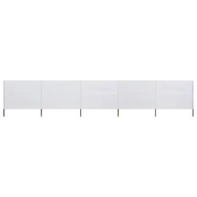 VidaXL Windscherm 5-panelen 600x160 cm stof zandwit VidaXL Windscherm 5-panelen 600x160 cm stof zandwit
