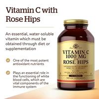 Solgar Vitamine C with Rose Hips (Rozenbottel) 1000 mg Tabletten - thumbnail