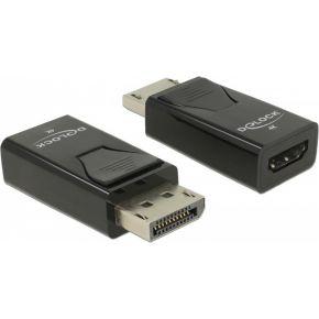 Delock 66234 DisplayPort / HDMI Adapter [1x DisplayPort stekker - 1x HDMI-bus] Zwart 0.00 m