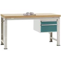 Manuflex WP5667.5021 Compleet werkbank reden PROFI standaard met kunststof plaat, bxdxh = 2000 x 700 x 840 mm - thumbnail