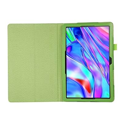 Lunso - Lenovo Tab M10 Plus Gen 3 (3e generatie) - Stand flip Bookcase hoes - Groen
