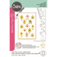 Sizzix • layered stencils good place to land 4pcs - thumbnail