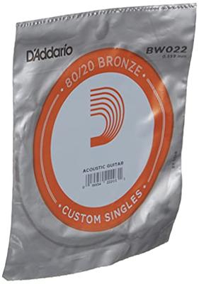 D&apos;Addario BW022 Bronze Wound Acoustic Guitar Single String .022 losse snaar voor westerngitaar