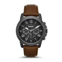 Horlogeband Fossil FS4885 Leder Bruin 22mm - thumbnail