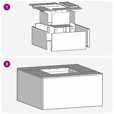 Vuurkorf Zwart 60 x 60 x 30 cm Koudgewalst staal