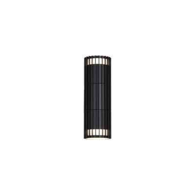 Searchlight WandlampDetroit zwart dubbel - 37738BK