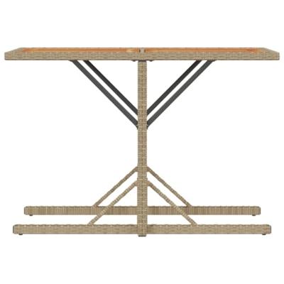 3-delige Bistroset met kussens poly rattan beige - thumbnail