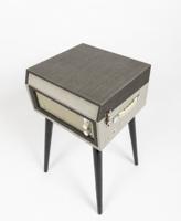 GPO Bermuda Classic Turntable USB With Removable Legs Grey Cream - thumbnail