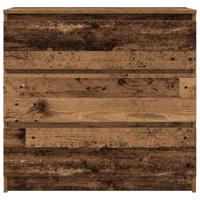 Dressoir 80x35x76 cm spaanplaat oud hout - thumbnail