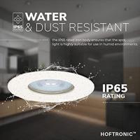 Set van 3 Bari LED Inbouwspots - 4 Watt 345 Lumen - 4000K neutraal wit - GU10 - Dimbaar - Rond - IP64 Waterdicht - Wit - Voor binnen, buiten en badkamer - thumbnail