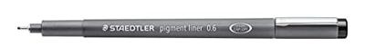 Fineliner Staedtler Pigment 308 zwart 0.6mm | 10 stuks