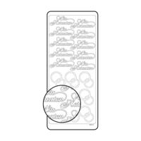 Vaessen Creative • sticker 10x23cm 10pcs goud wir heiraten - thumbnail