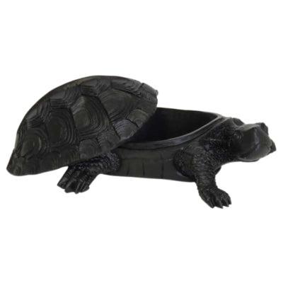 Housevitamin opbergpot turtle zwart 16 cm | 8 stuks