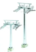 Kerstfiguur kabelbaan 2 kolommen skilift 12 6cm H0 1:87 Jaegerndorfer - Jaegerndorfer - thumbnail