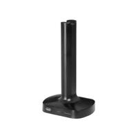 Trevi FRS 1580 TW Set met 2 hoofdtelefoons voor tv, draadloos, oplaadbaar, draadloos, 30 meter, reikwijdte, sokkel voor het opladen, zwart - thumbnail