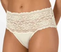 Kanten dames Taille Slip - Millefleurs - Luxe Hoge maxi slip met kant - Viscose & modal - thumbnail
