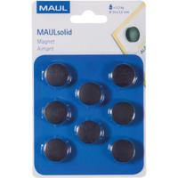 MAUL magneet Solid, 20 mm, trekkracht 300 gr, blister van 8 stuks, zwart - thumbnail