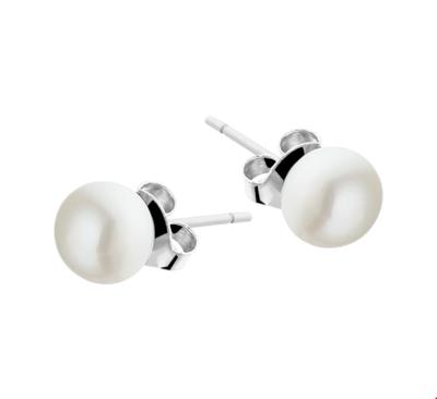 TFT Oorknoppen Parel Zilver Gerhodineerd Glanzend TFT Oorknoppen Parel Zilver Gerhodineerd Glanzend