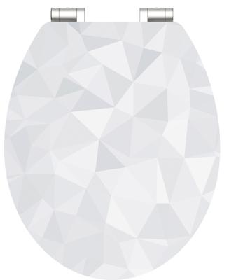 Schutte MDF High Gloss WC-bril DIAMOND met soft-close 80545