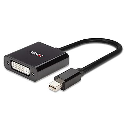 Lindy 41736 tussenstuk voor kabels Mini DisplayPort DVI-D Zwart