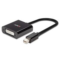 Lindy 41736 tussenstuk voor kabels Mini DisplayPort DVI-D Zwart - thumbnail
