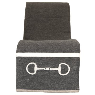 Plaid katoen - plaid Adrienne - plaid grijs 130x170