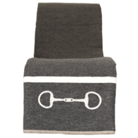 Plaid katoen - plaid Adrienne - plaid grijs 130x170 - thumbnail