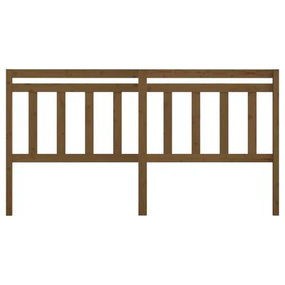 Hoofdbord 186x4x100 cm massief grenenhout honingbruin - thumbnail