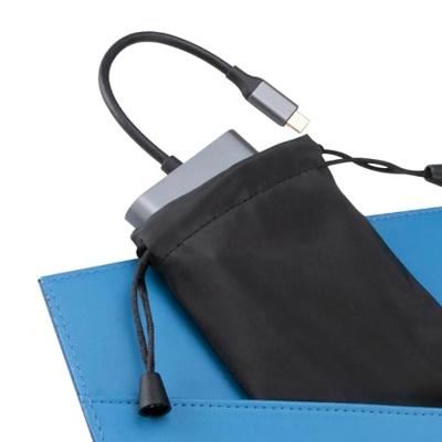 Akasa 4 Port USB-C® (USB 3.2 Gen 2) Multiport Hub with USB-C® Stecker, with Schnellladeport Aluminiu