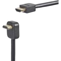 SpeaKa Professional SP-9071828 HDMI-kabel HDMI Aansluitkabel HDMI-A-stekker, HDMI-A-stekker 1.80 m Zwart 4K UHD, Audio Return Channel (ARC), Vergulde - thumbnail