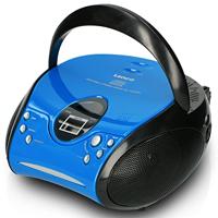 Draagbare FM-radio met CD Blauw / Zwart - thumbnail