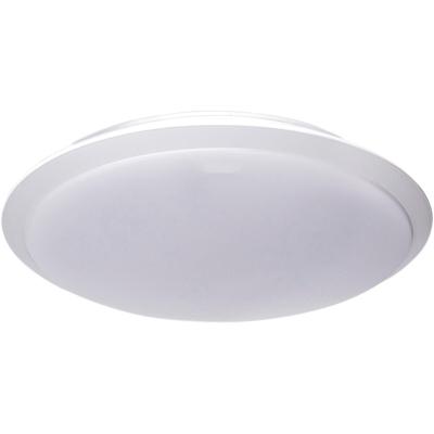 LED Plafondlamp Opbouw Rond 24W - Natuurlijk Wit 4000K - Mat Wit Aluminium - Aigi Ashly