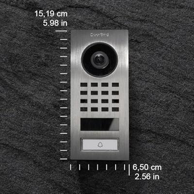 DoorBird D1101V Aufputz Buitenunit voor Video-deurintercom via WiFi WiFi, LAN RVS V4A (geborsteld)