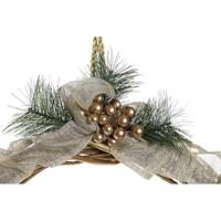 Kerstkroon DKD Home Decor Polyester (30 x 5 x 30 cm) - thumbnail