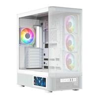 MODECOM computerkast Volcano AQ400 ARGB Midi Wit - thumbnail