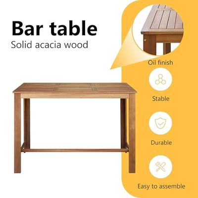 Bartafel 150x70x105 cm massief acaciahout