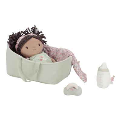 Little Dutch babypop Evi in mandje - 25 cm