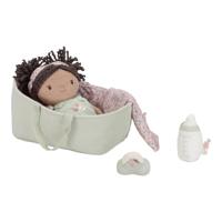 Little Dutch babypop Evi in mandje - 25 cm - thumbnail
