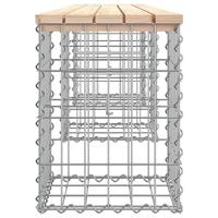 Tuinbank Schanskorfontwerp 203x31x42 cm massief grenenhout - thumbnail