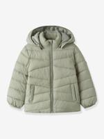 Donsjack met afneembare capuchon voor meisjes NAME IT, reflecterende details groen - thumbnail