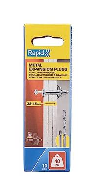 Metalen expansieankers voor gipsplaat - RAPID - Ø11 - 32-45mm - Verpakking van 10 - Maximale belasting 40 kg - 5001552