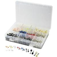 TRU COMPONENTS 737030 Assortiment adereindhulzen 0.5 mm², 0.75 mm², 1 mm², 1.5 mm², 2.5 mm², 4 mm², 6 mm², 10 mm² Oranje, Wit, Geel, Rood, Blauw, Groen, Zwart, - thumbnail