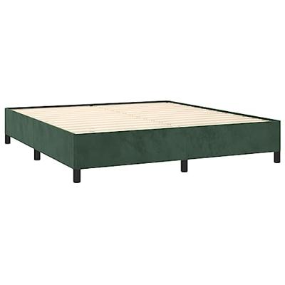 Bedframe zonder matras 180x200 cm fluweel donkergroen