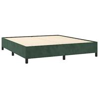 Bedframe zonder matras 180x200 cm fluweel donkergroen - thumbnail